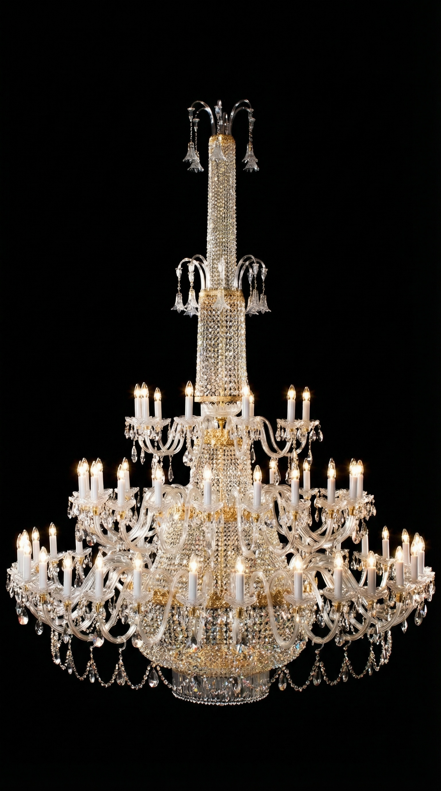 Cassiopée Royale — Lustre Impérial en Cristal