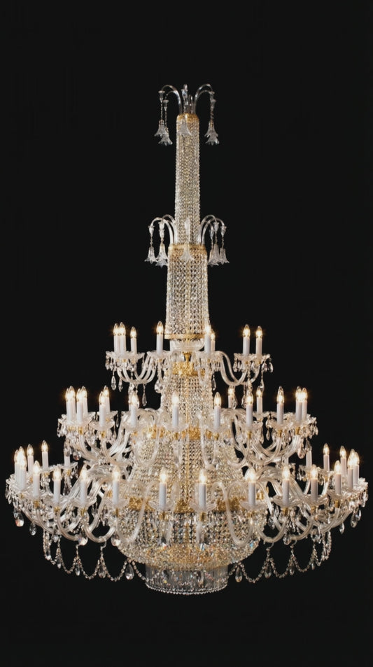 Cassiopée Royale — Lustre Impérial en Cristal